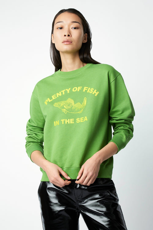SWEATSHIRT LOUISFISH VERT