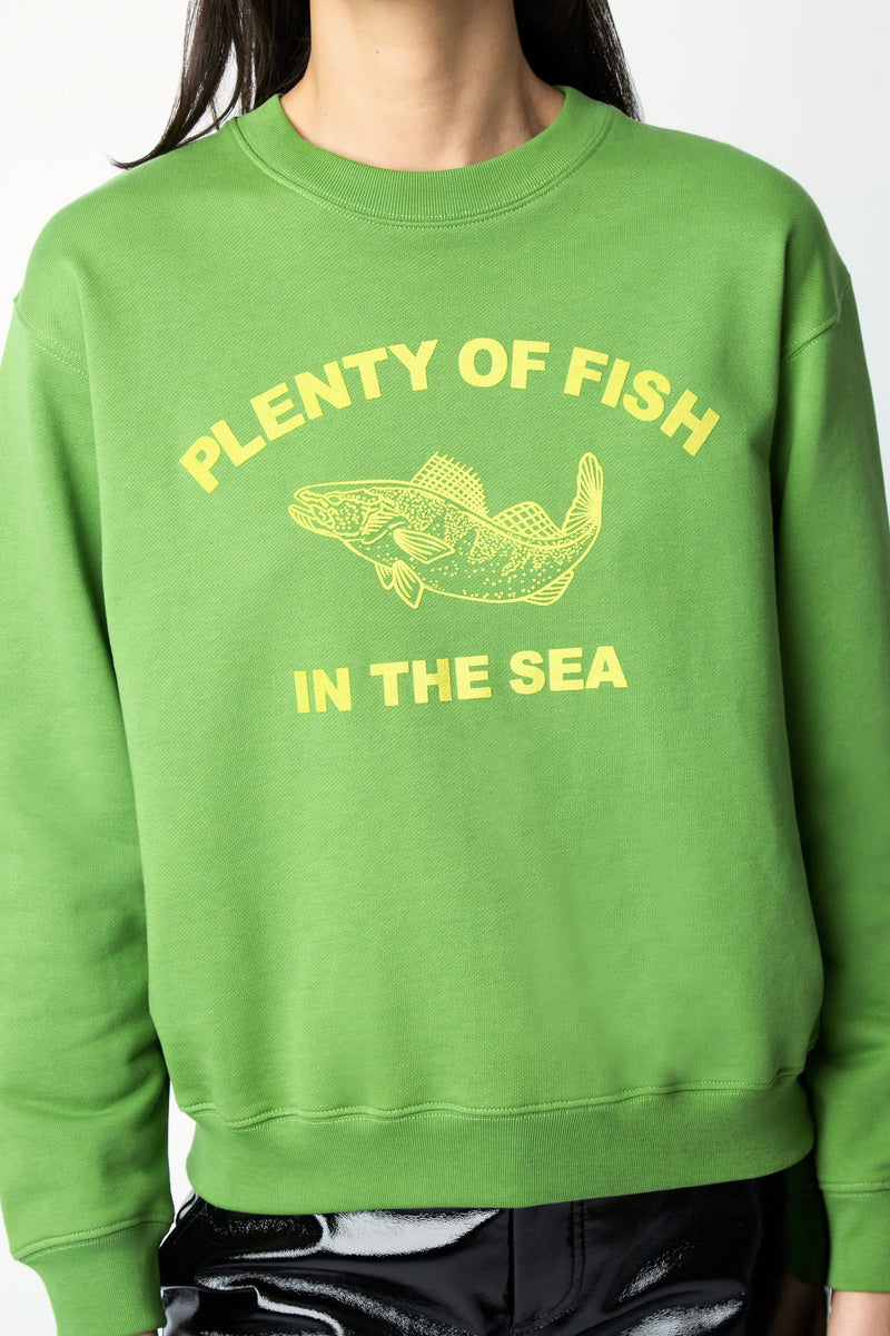 SWEATSHIRT LOUISFISH VERT
