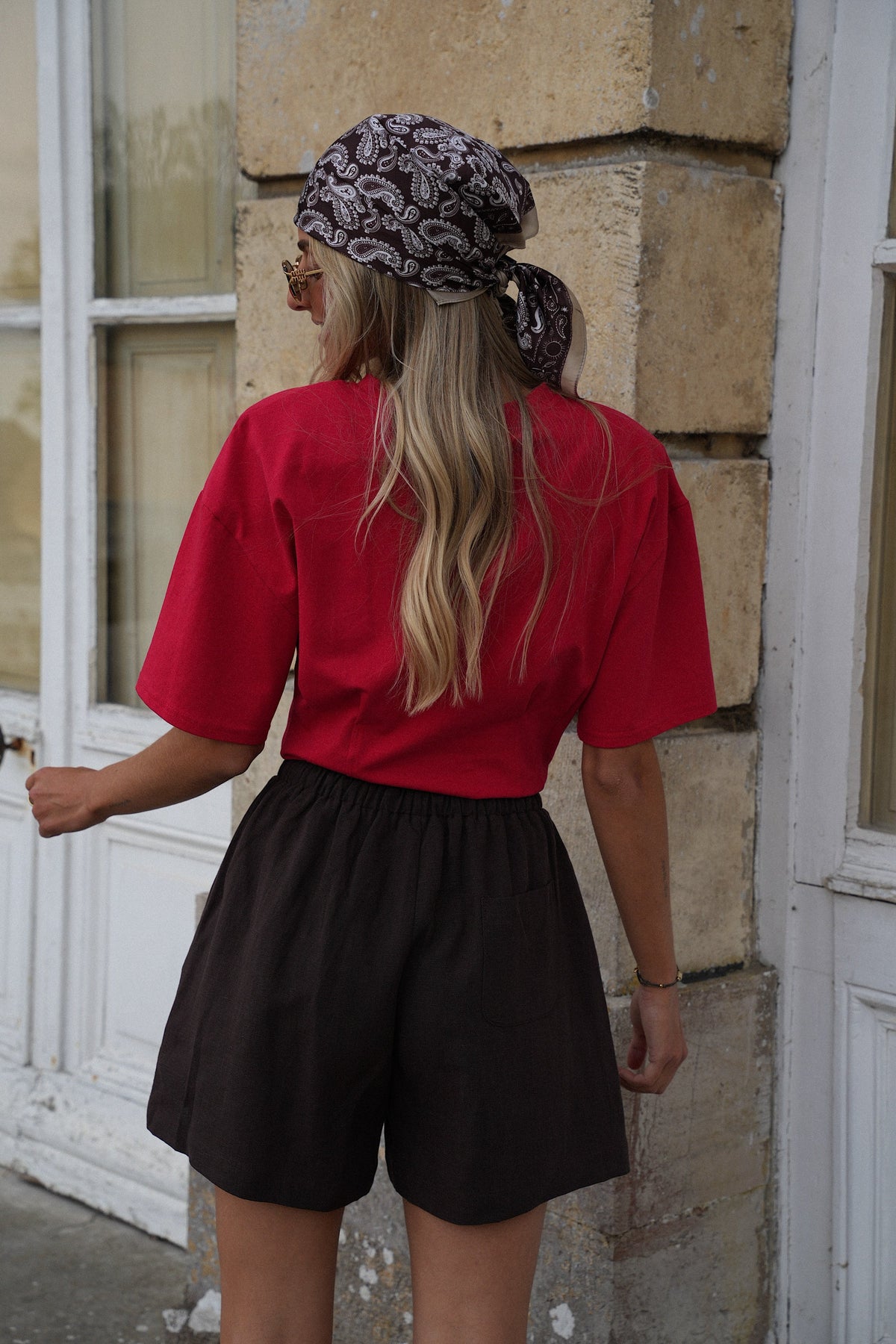 T-Shirt Sfiancata Albane - Rosso