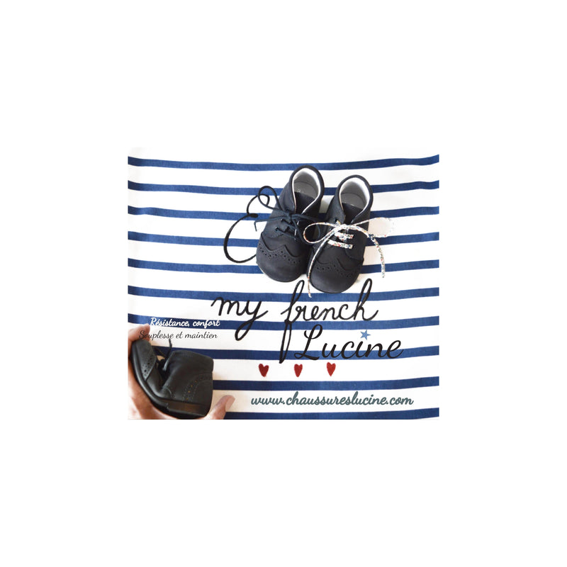 Chaussures Bottillons Souples Azylis Bout Golf- Nubuck Marine - Mixte