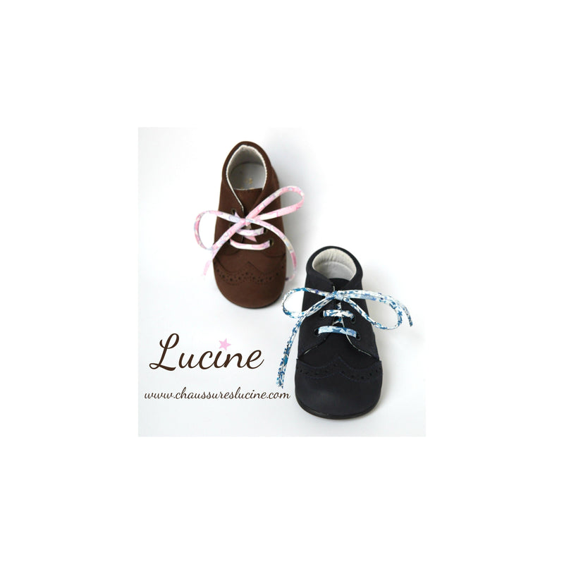 Chaussures Bottillons Souples Azylis Bout Golf- Nubuck Marine - Mixte