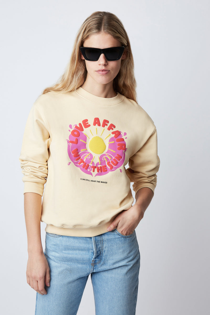 SWEATSHIRT LOUIS LOVE SOFT YELLOW