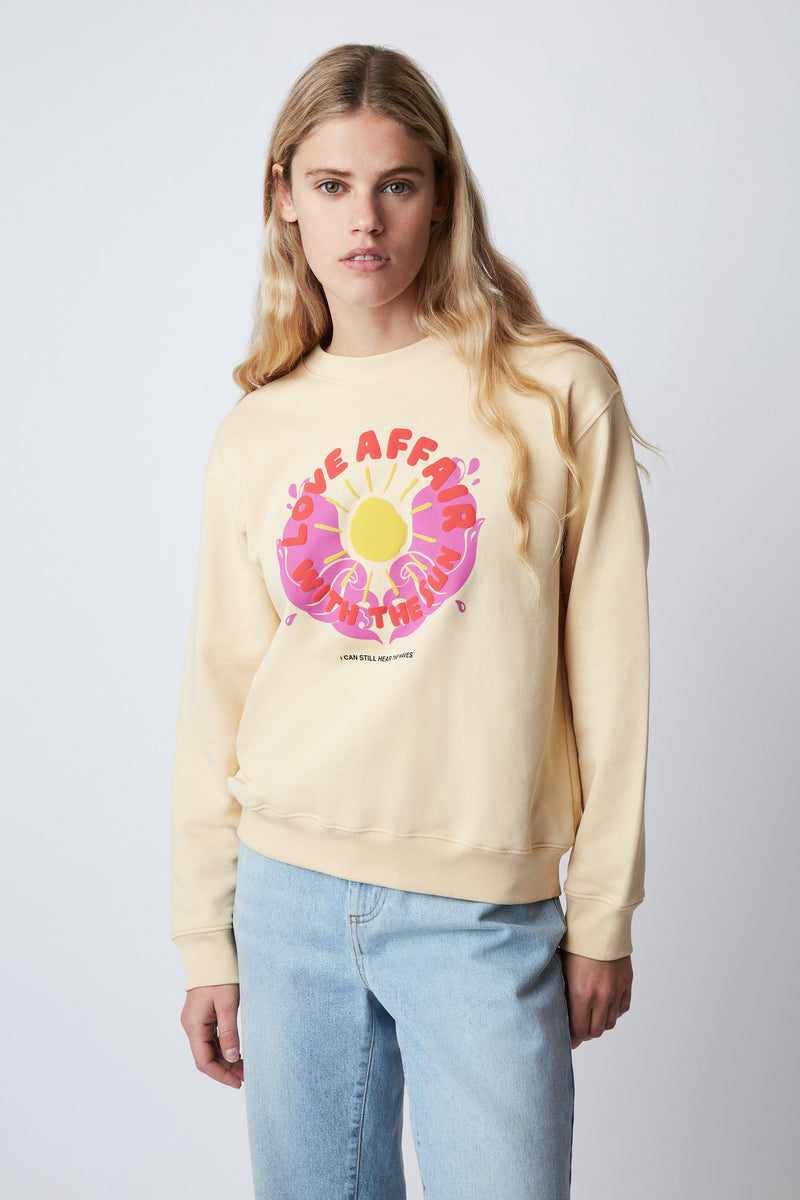 SWEATSHIRT LOUIS LOVE SOFT YELLOW