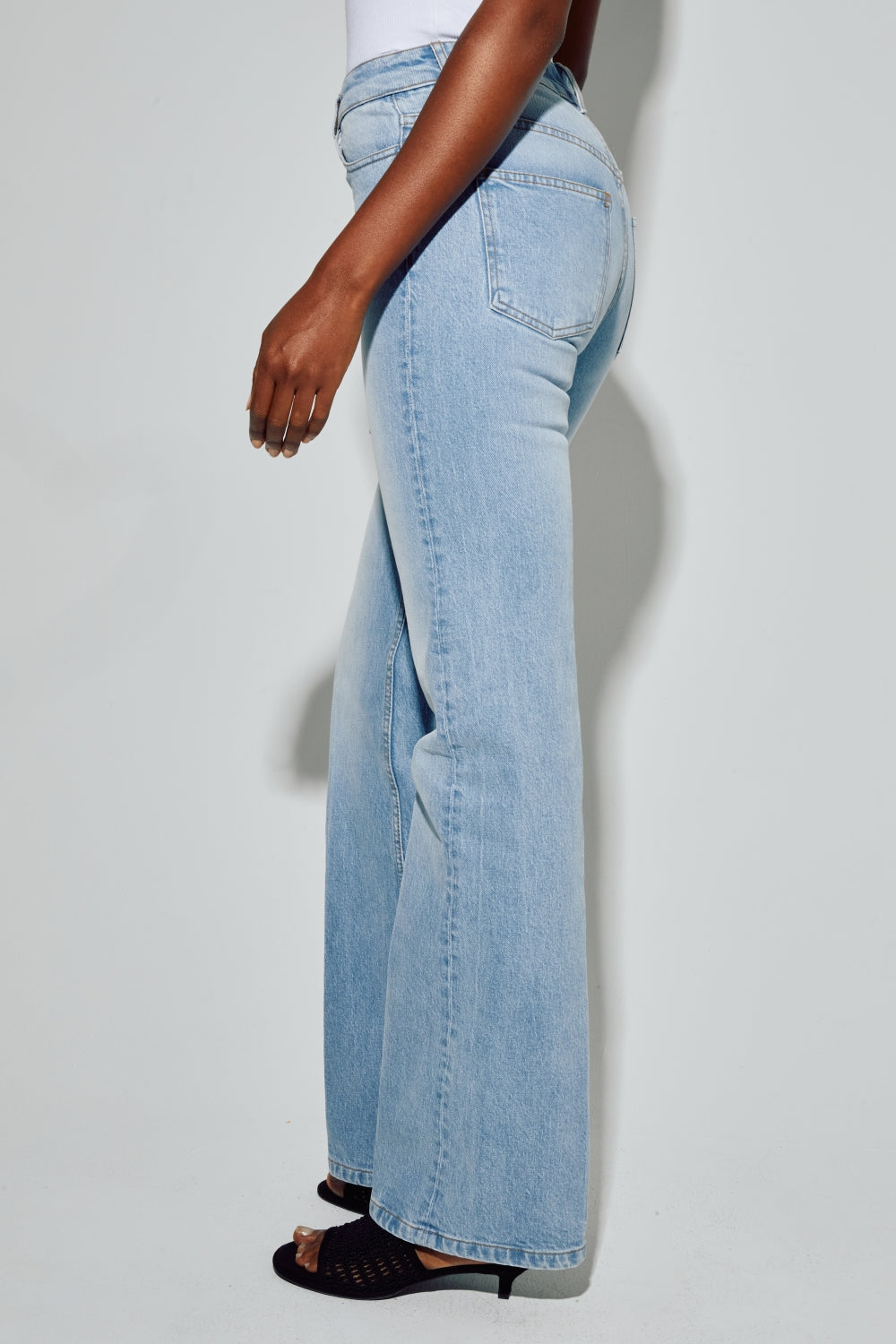 Steve Flare Light Blue Tillverkad I Portugal - Bleu