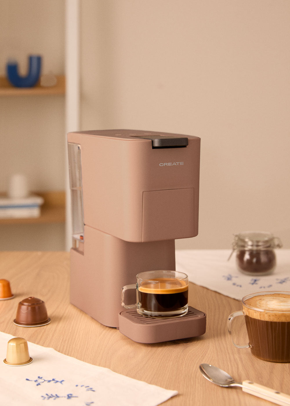 Thera Studio - Cafetière Multicapsule Express & Café Moulu - Moca
