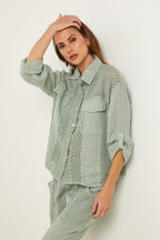 Chemise - Vert Aqua - Femme