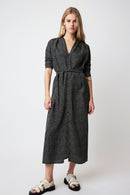 Edward Tic tac dress - geometric BLACK