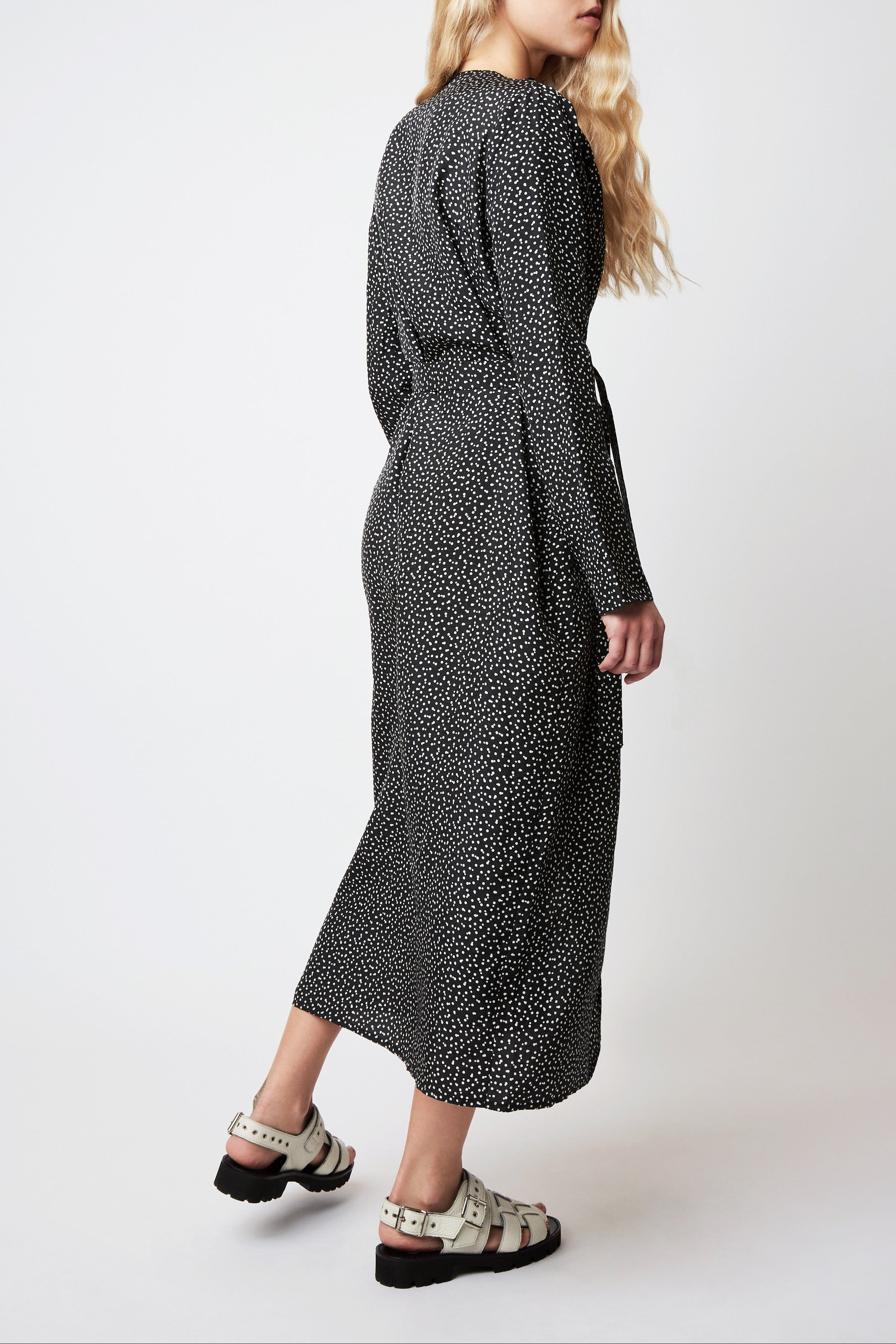 Edward Tic tac dress - geometric BLACK