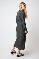 Edward Tic tac dress - geometric BLACK