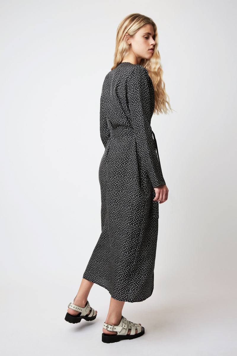 Edward Tic tac dress - geometric BLACK