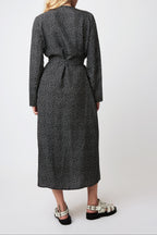Edward Tic tac dress - geometric BLACK