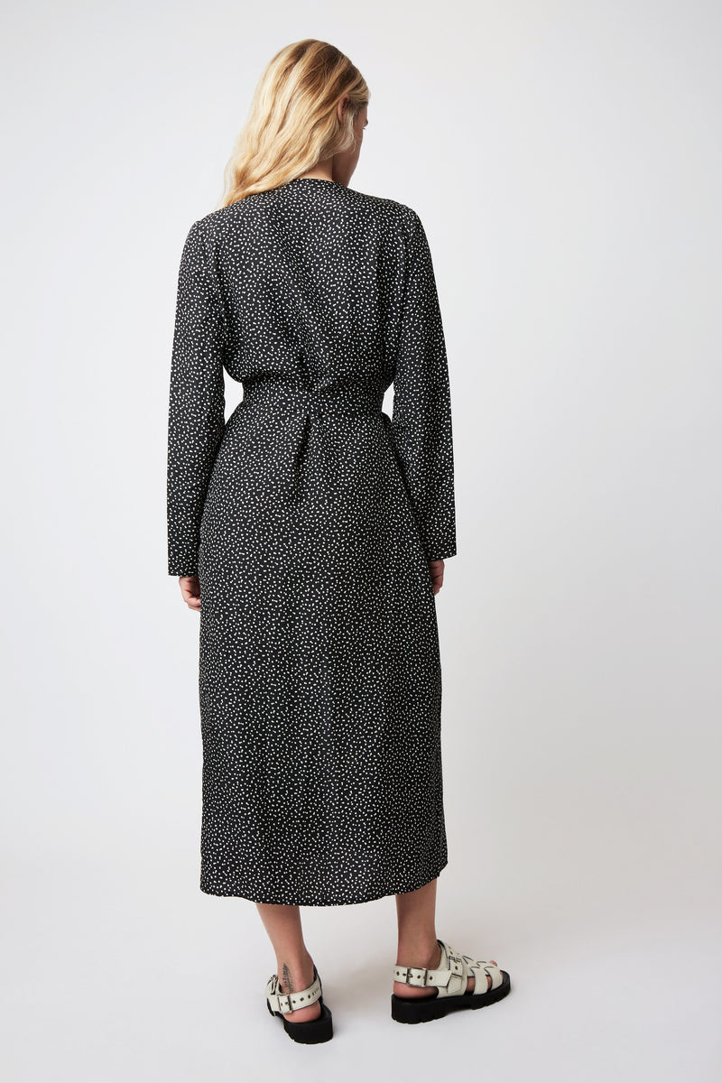 Edward Tic tac dress - geometric BLACK