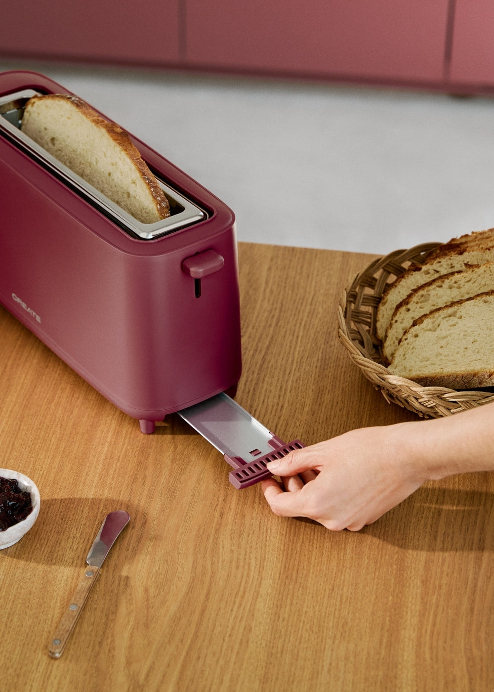Toast Studio - Grille-Pain - Grand - Bordeaux