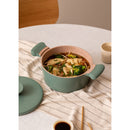 Pot Studio - Casserole En Fonte D'Aluminium Avec Poignées En Bakélite - 24Cm - Vert Sauge & Cuivre
