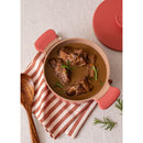 Pot Studio - Cacerola de aluminio fundido con asas de baquelita - 24 cm - Terracota y cobre