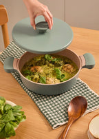 Pot Studio - Cast Aluminium Pot with Ceramic Coating - 26cm - Sage