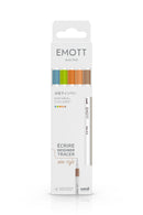 5 Feutres - Couleurs Nature - Emott By Uni-Ball