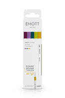 5 Feutres - Couleurs Retro - Emott By Uni-Ball