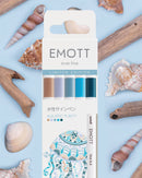 5 Feutres - Aquatic Purity - Emott By Uni-Ball