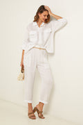 Pantalon - Blanc - Femme