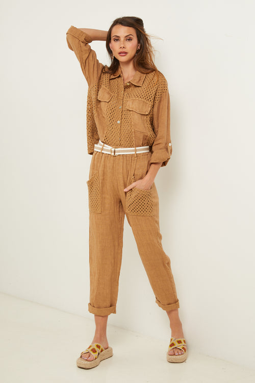Pantalón - Camel - Mujer