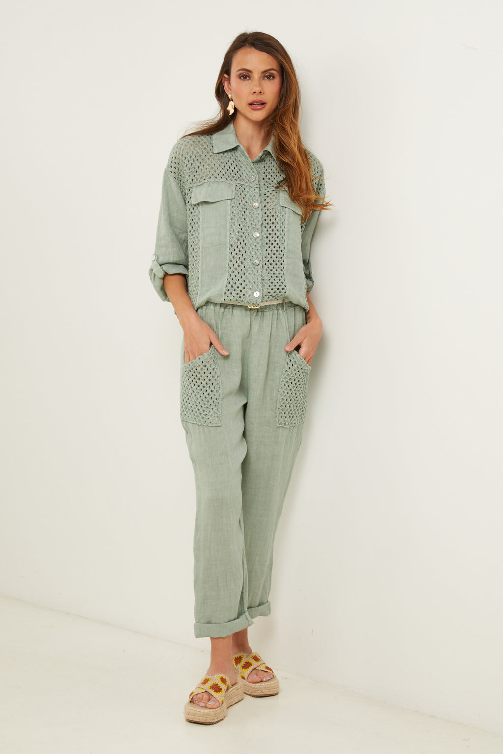 Pantalon - Vert Aqua - Femme