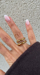 Anillo de alta costura de colores