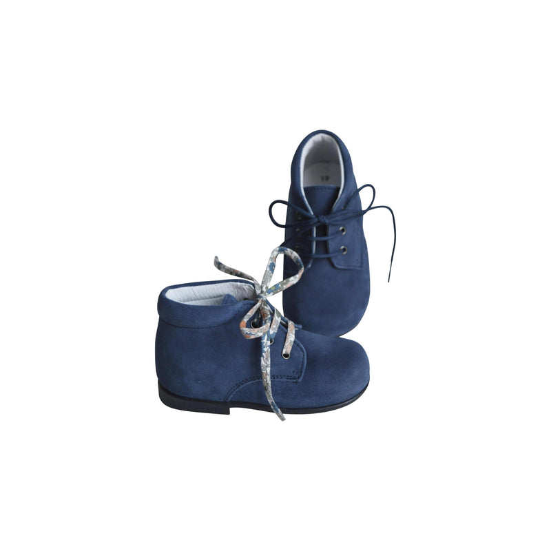 Chaussures Bottillons Souples Azylis Épurés - Nubuck Bleu Navy - Mixte