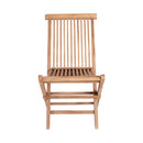 Lot De 2 Chaises De Jardin En Teck - Naturel
