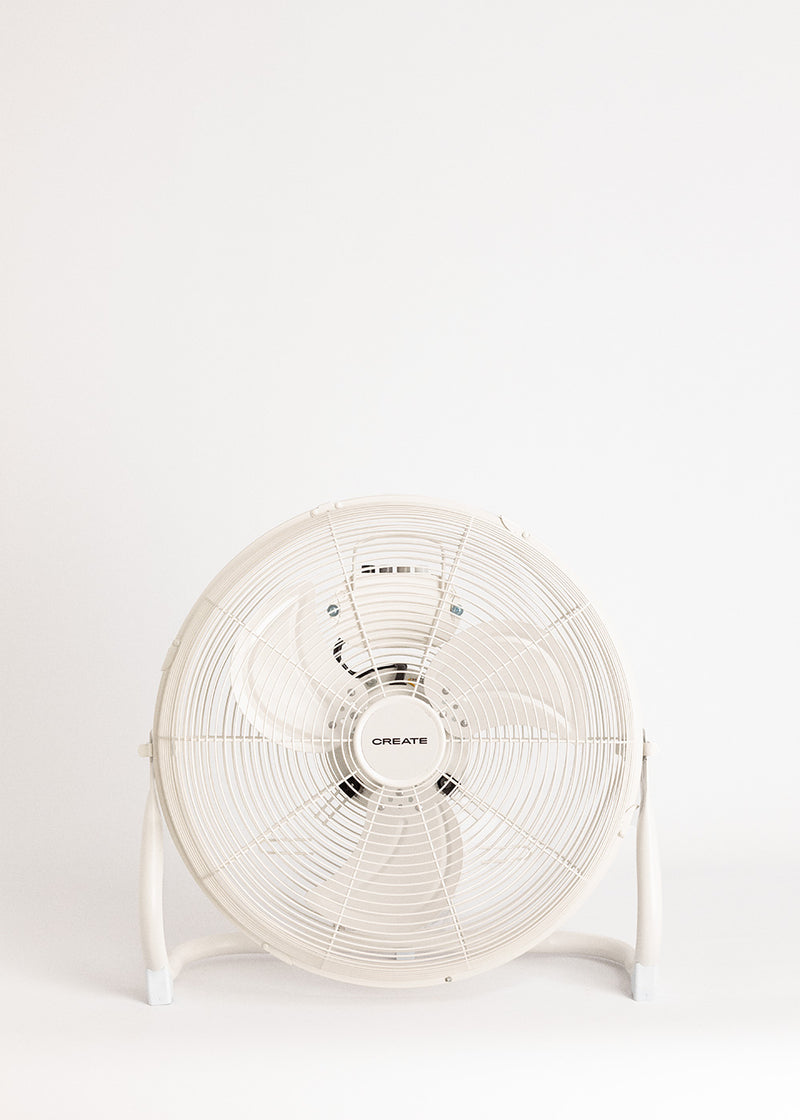 Air Floor Retro - Industrial Floor Fan - 16" - Off-White