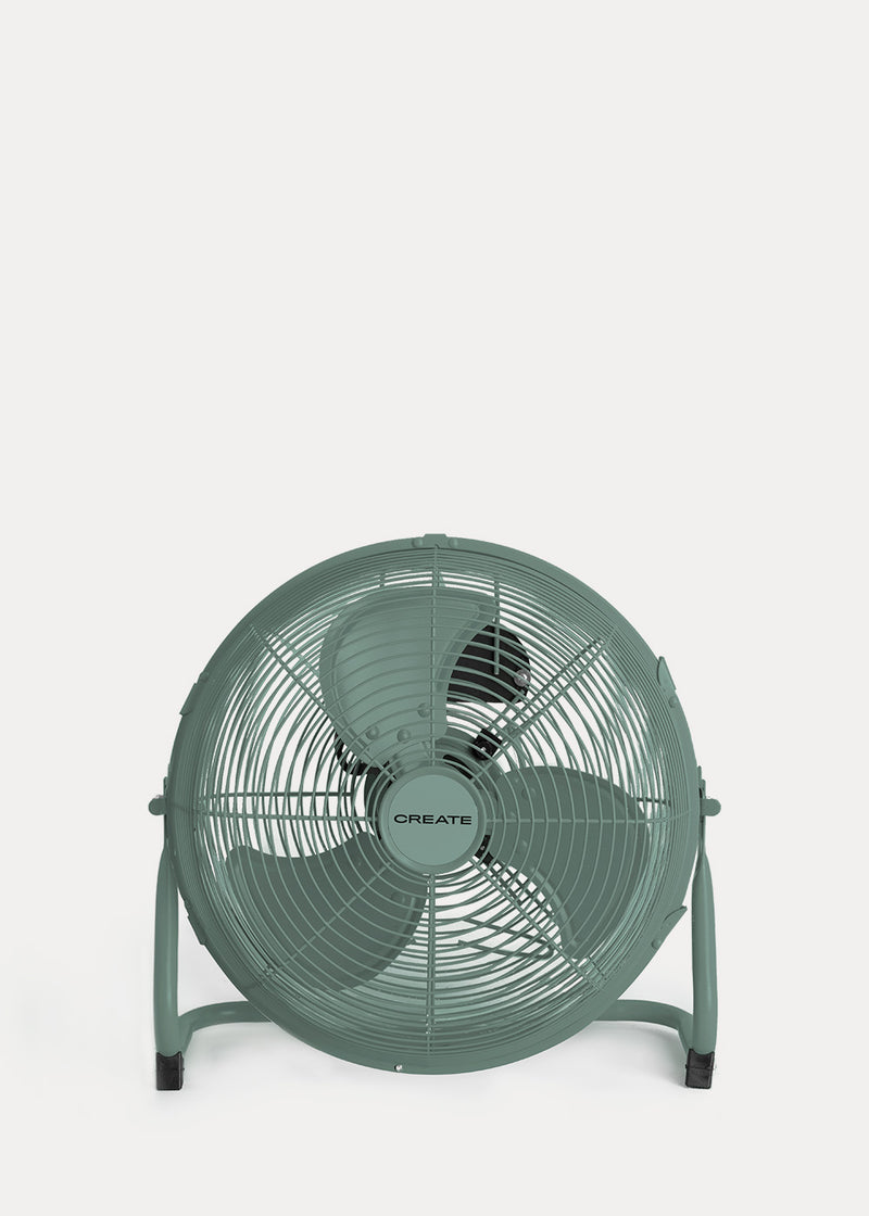 Air Floor Retro - Industrial Floor Fan - 16" - Sage Green