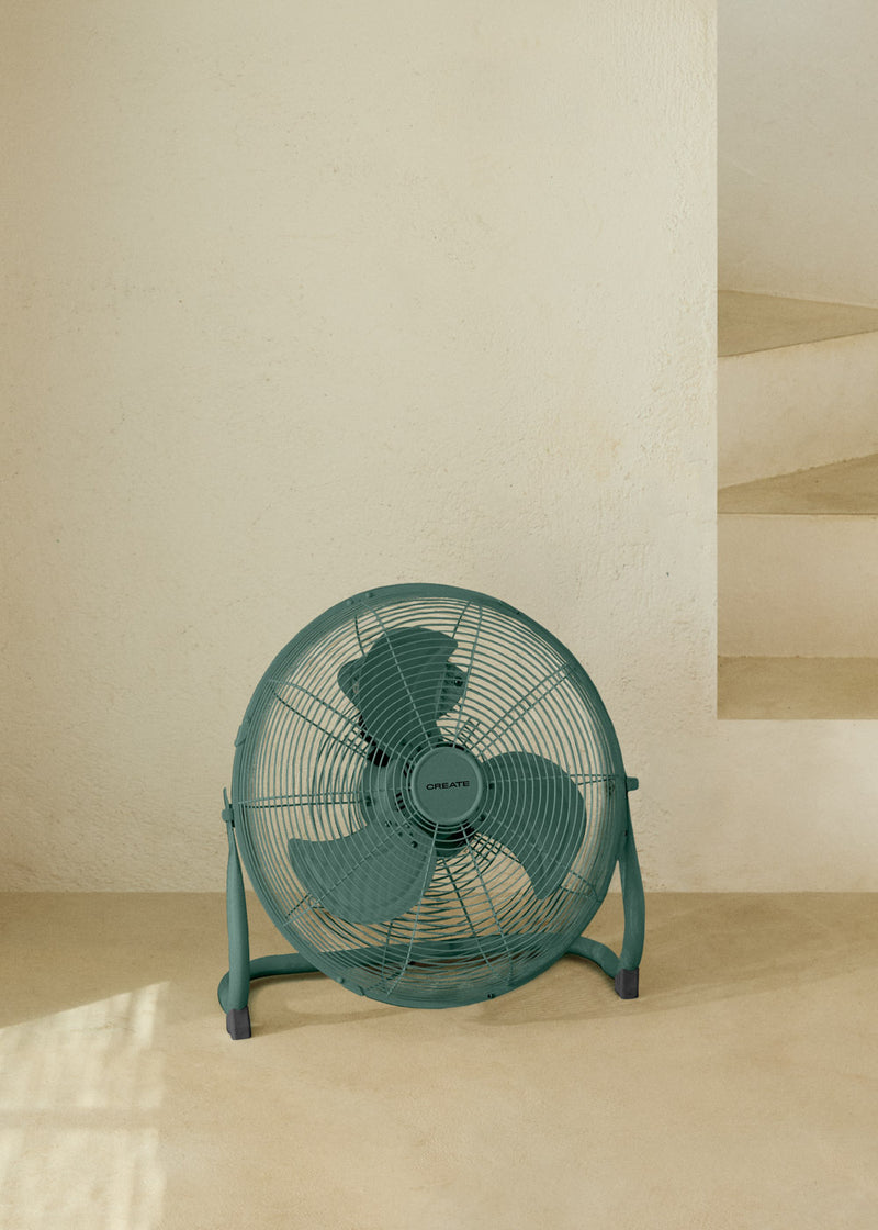 Air Floor Retro - Industrial Fan - 12" - Sage Green