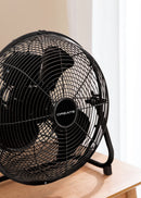 Air Floor Retro - Industrial Fan - 12" - Black