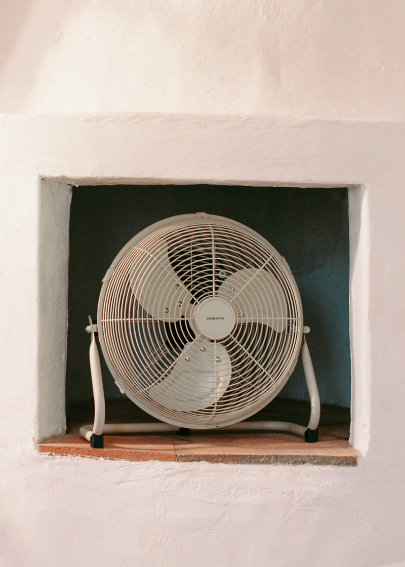 Air Floor Retro - Industrial Fan - 12" - Sand