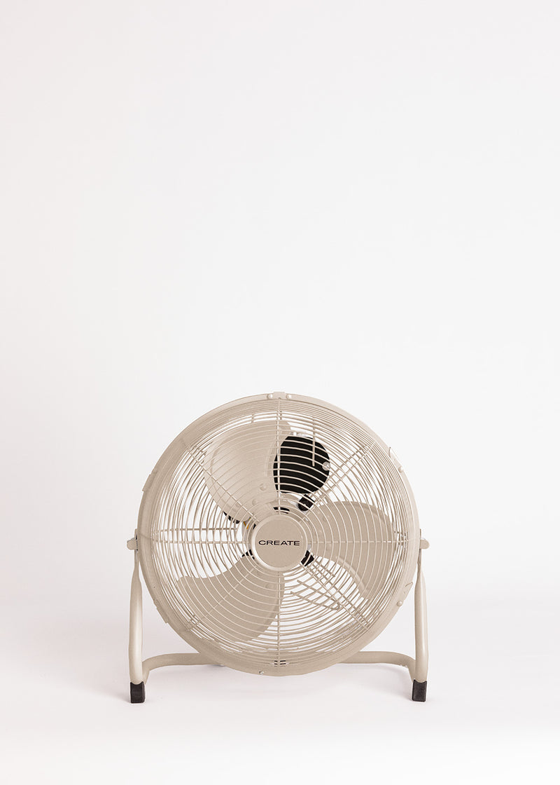 Air Floor Retro - Industrial Fan - 12" - Sand
