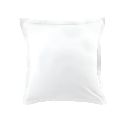 Lot De 2 Taies D'Oreiller - 100% Coton 57 Fils - Blanc