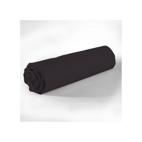 Drap Housse - 100% Coton 57 Fils - Noir Graphite