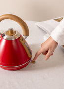 Kettle Retro - Bouilloire électrique - 1L - Rouge