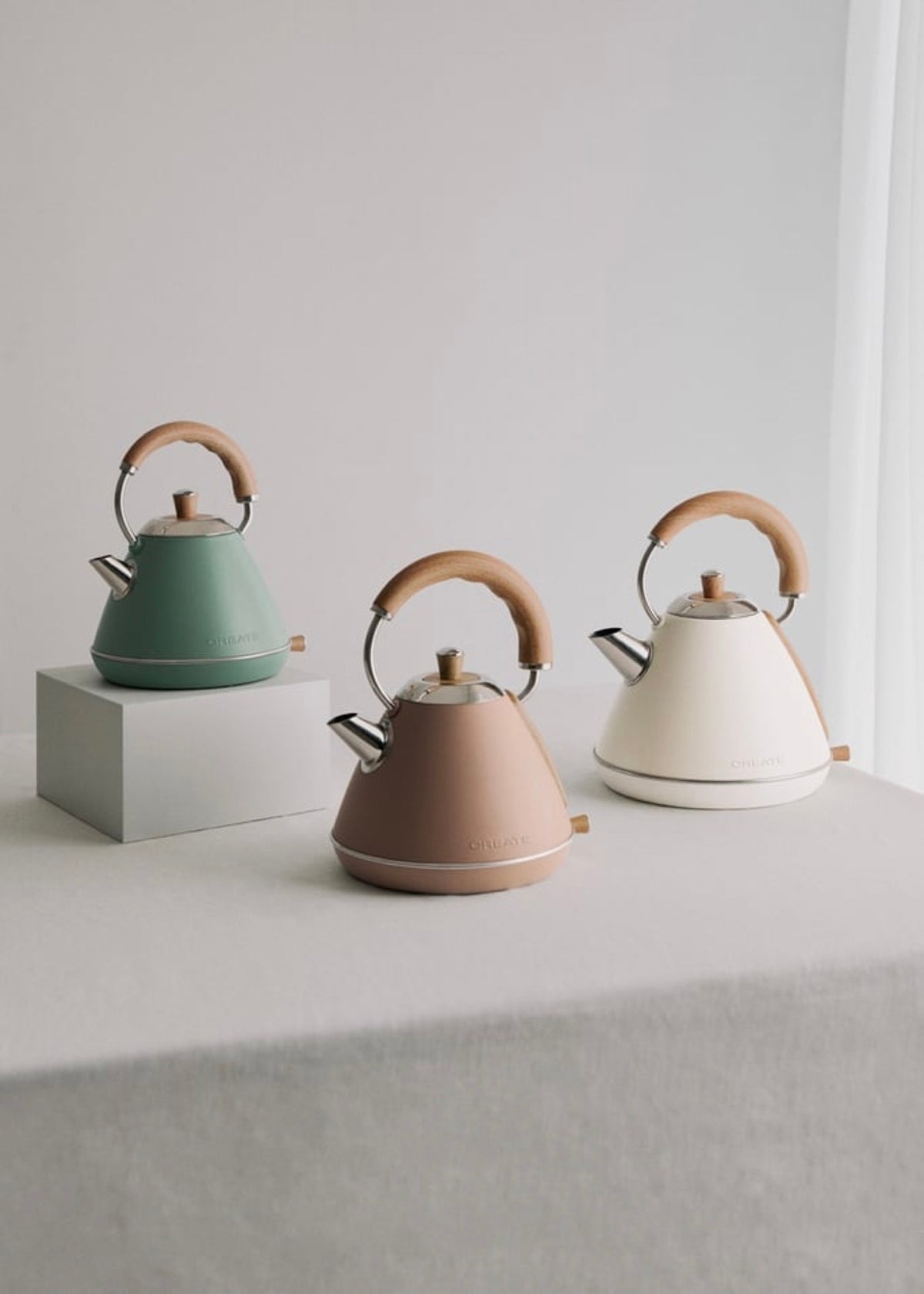 Kettle Retro - Bouilloire Électrique - 1L - Moka