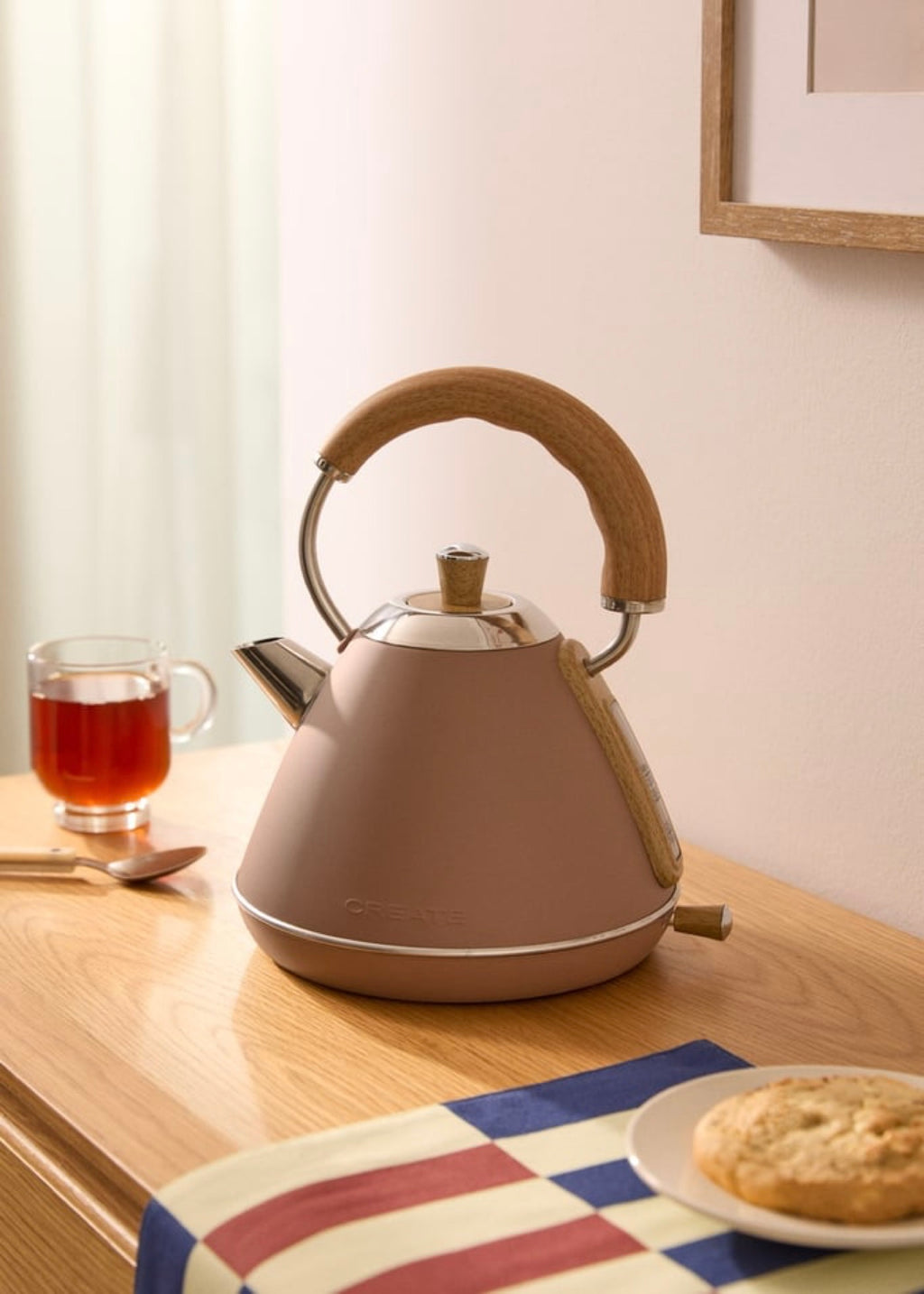 Kettle Retro - Bouilloire Électrique - 1L - Moka