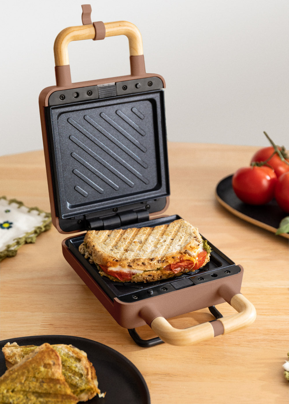 Stone Studio Individuel - Appareil À Croque-Monsieur, Grill & Gaufrier À Plaques Interchangeables - Moca - Individuel