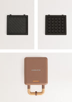 Stone Studio Individuel - Appareil À Croque-Monsieur, Grill & Gaufrier À Plaques Interchangeables - Moca - Individuel