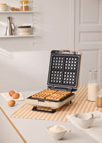 Stone Studio - Appareil À Croque-Monsieur, Grill & Gaufrier - Quadruple - Sable