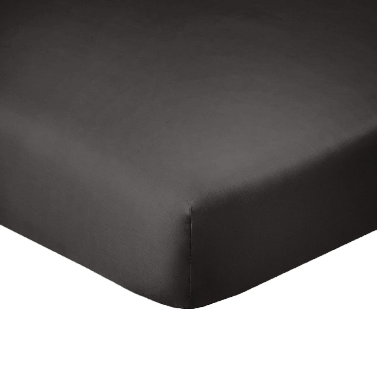 Fitted Sheet - 100% Cotton 57 Threads - Dark Grey