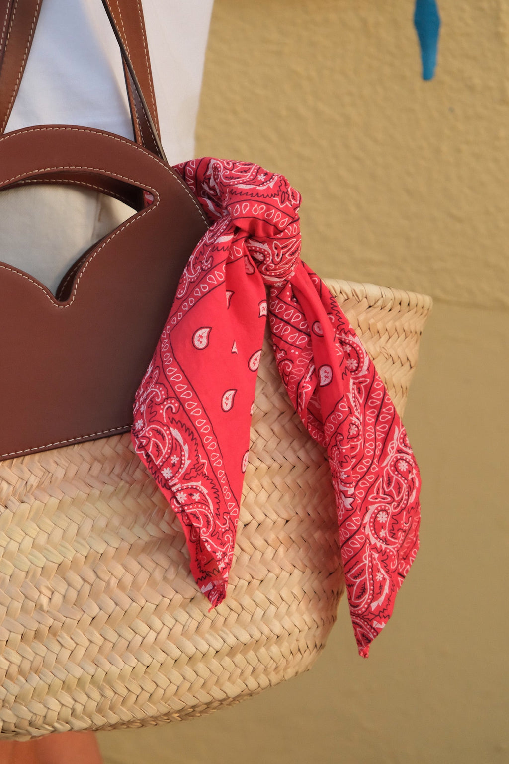 Foulard bandana rouge
