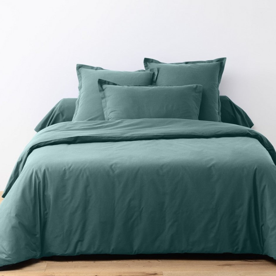Bedding Set - 3 Pieces - 100% Cotton 140 Thread Count - Teal