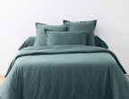 Bedding Set - 3 Pieces - 100% Cotton 140 Thread Count - Teal