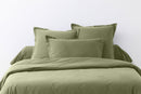 Set of 2 Pillowcases - 100% Cotton 57 Thread Count - Verbena Green