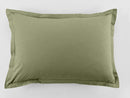 Set of 2 Pillowcases - 100% Cotton 57 Thread Count - Verbena Green