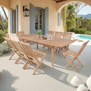 Gardena - Table De Jardin Extensible En Teck - Naturel